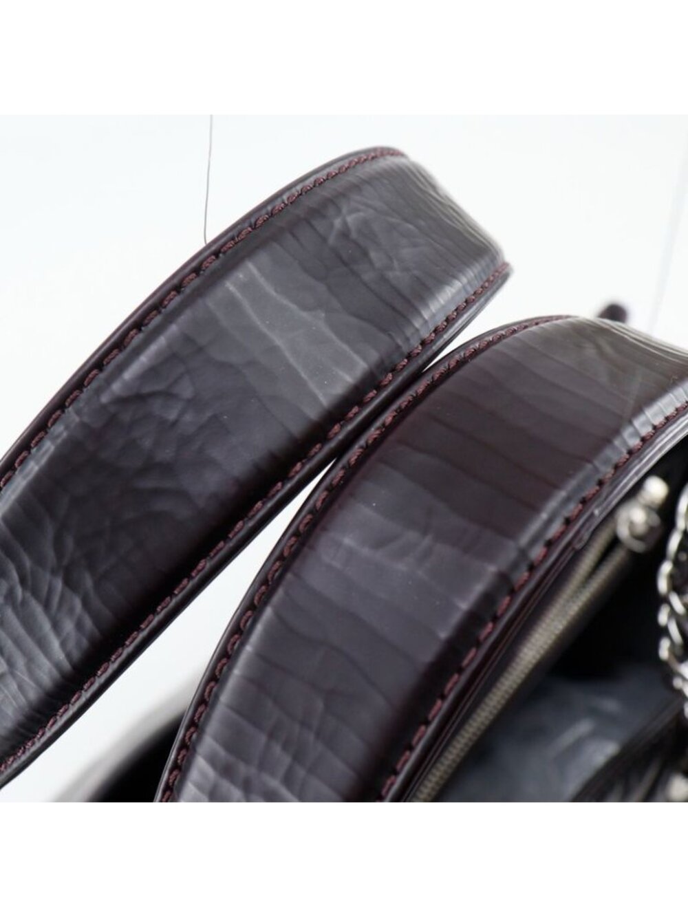 Chanel Grand Shopping Tote XL Quilted Chain Wrinkled Patent - Picture 5 of 10